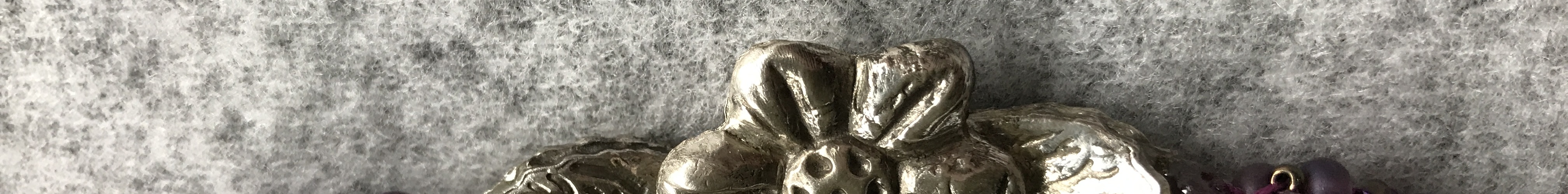 Magnetverschluß aus Metalclay in Silber 999
